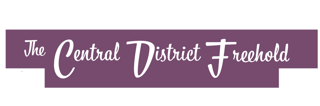Building logo with text The Central District Freehold